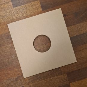 12inch Die-Cut Papcover/Sleeve m. labelhjul, brun / 12inch Die Cut Papcover/Sleeve, Brun / 2022