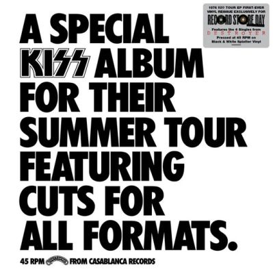 Kiss - A Special KISS Tour Album - LP (RSD 2026 Sort/Hvid Splatter Vinyl)