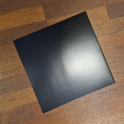 12inch Die-Cut Papcover/Sleeve u. labelhjul, sort - 12inch Die-Cut Papcover/Sleeve u. labelhjul, sort