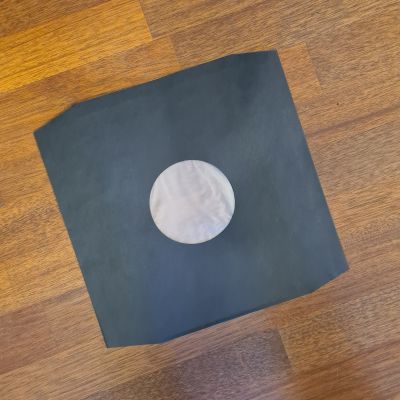 12inch innersleeve, sort - 12inch innersleeve m. afskårede hjørner, sort