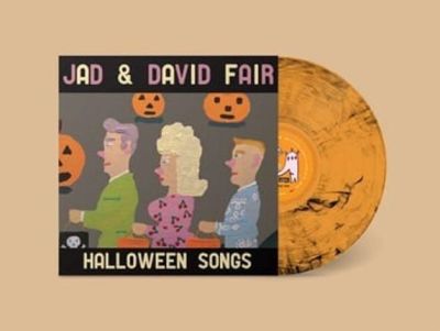 Jad & David Fair - Halloween Songs - LP (Klar Orange M/ Sort Swirl Vinyl)