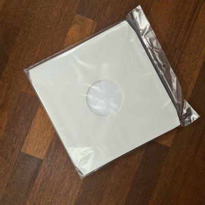 12inch Innersleeve m. afskårede hjørner, creme-hvid - 12inch Innersleeve m. afskårede hjørner, creme-hvid