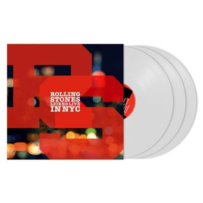 The Rolling Stones - Licked Live In NYC - 3LP (Hvid vinyl)