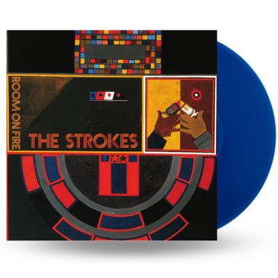 The Strokes - Room On Fire - LP (Blå Vinyl)