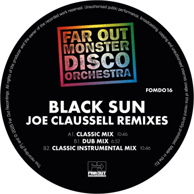 Far Out Monster Disco Orchestra - Black Sun (Joe Claussell Remixes) - 12" (RSD 2025 Vinyl)