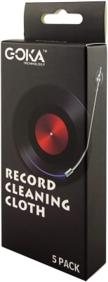 Goka Technology - Microfiber Record Cleaning Cloth, Pack Of 5