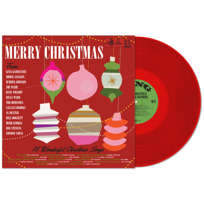 Merry Christmas From King Records - LP (RSD Black Friday 2022 Rød Vinyl) / Various Artists / 1959 / 2019