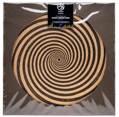 Slipmat, Kort m. Spiralmønster (3mm) / Audio Anatomy