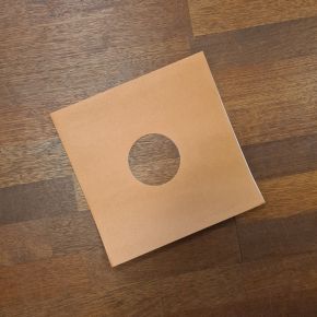 10inch Die-Cut Papcover/Sleeve m. labelhjul, brun - 10inch Die-Cut Papcover/Sleeve m. labelhjul, brun