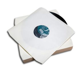 Protected - 12inch Innersleeve m. afskårede hjørner, hvid