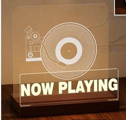 Vinyl Tonic - Now Playing Stander m. Neon Light