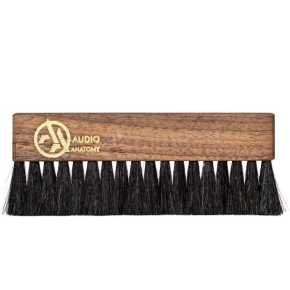 Audio Anatomy - Walnut Wood Brush with Antistatic Goat and Nylon Fiber | Antistatisk børste med gede- og nylon fiber