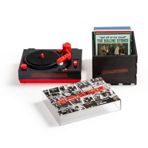 The Rolling Stones - The Rolling Stones RSD3 Mini Turntable (Incl. Vinyl Crate + 6x3" Mini Vinyl)
