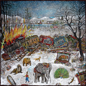 MewithoutYou - Ten Stories - LP (Isblå Splatter Vinyl)