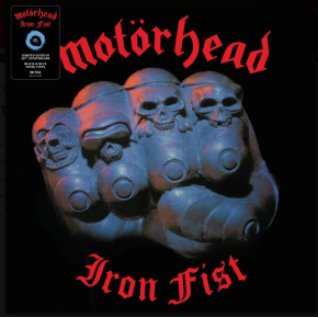 Motörhead - Iron Fist - LP (Sort & Blå Swirl Farvet Vinyl)